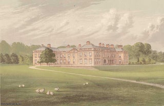 Item #100037 Holme Lacy, near Hereford, Heredfordshire. The House of the Stanhope family. Antique...