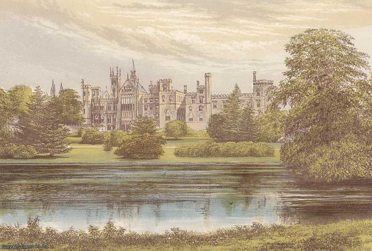 Item #100055 Alton Towers, near Cheadle, Staffordshire. The House of the Earls of Shrewsbury and Talbot. Antique Colour Print. Published by William MacKenzie 1860. Francis Orpen Morris.