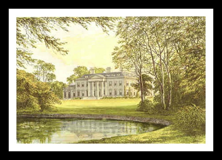Item #100056 Broadlands, near Romsey, Hampshire. The House of the Temple family. An Antique...