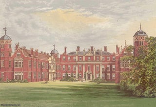 Item #100079 Cobham Hall, near Gravesend, Kent. The House of the Earls of Darnley. Antique Colour...