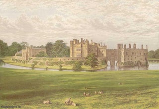 Item #100089 Leeds Castle, near Maidstone, Kent. The House of the WykehamMartin family. Antique...