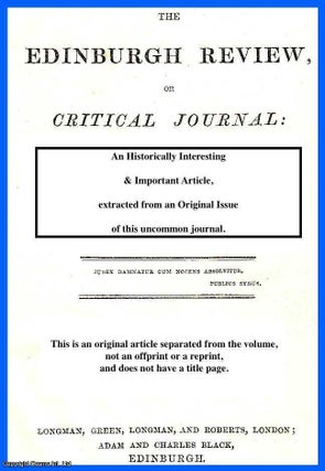 Item #123326 Asiatic Researches. Vol.VI. An uncommon original article from the Edinburgh Review,...