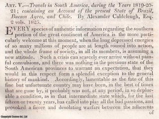 Travels in South America during the Years 1819-20-21, containing an. SOUTH AMERICA.