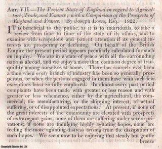 Agriculture, Trade, and Finance; with a Comparison of the Prospects. AGRICULTURE 1822.