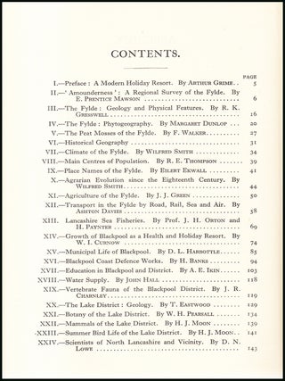 A Scientific Survey of Blackpool & District. An original article from the Report of the British Association for the Advancement of Science, 1936.