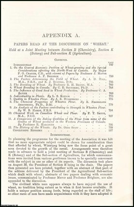 The Factors determining The Yield of Wheat ; The Breeding. A E. Humphries, others.