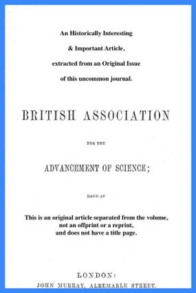 Item #152564 Quadratures and Interpolation. An uncommon original article from The British...
