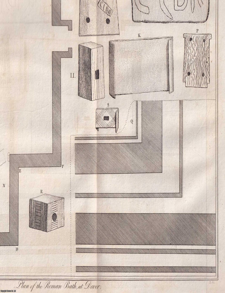 Item #156784 Description of a Roman Bath, discovered at Dover. An article printed in 1779,...
