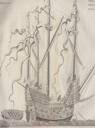 Dover Harbour and The Embarkation of King Henry VIII. at Dover, May 31, 1520 in the ship Harry. HENRY VIII EMBARKS: A. WINDSOR.