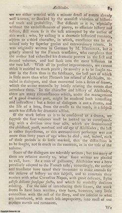 Item #160510 Foreign Literature. - Alcibiade. i.e. Alcibiades. An original article from the...
