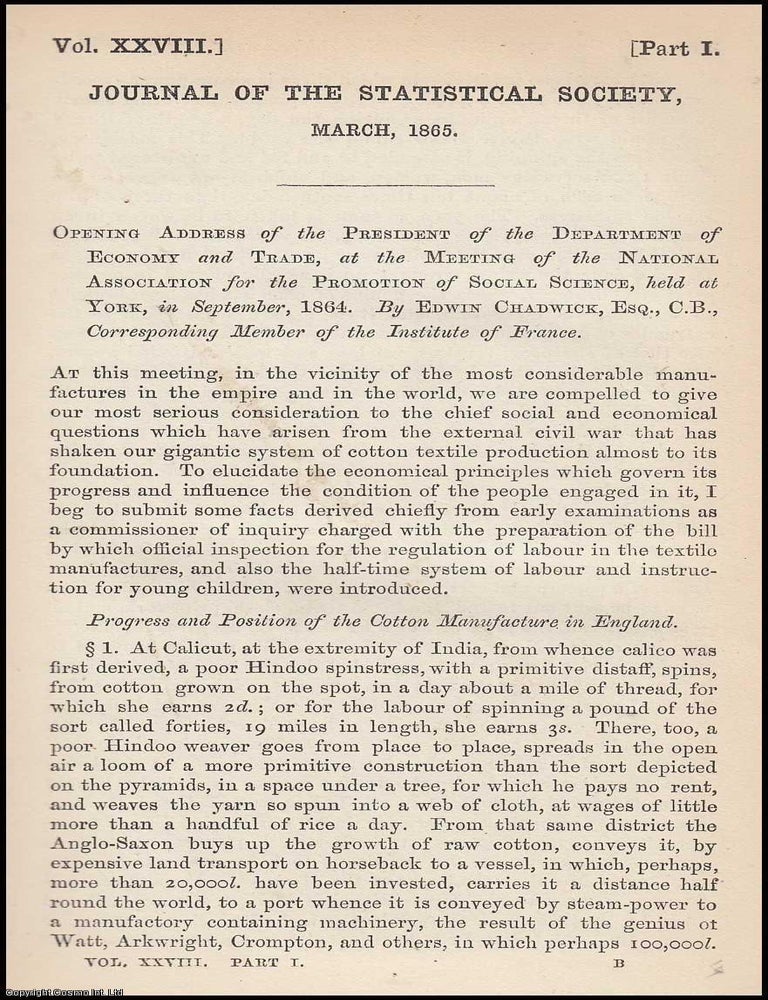 Item #163372 Opening Address of the President of the Department of Economy and Trade, at the...