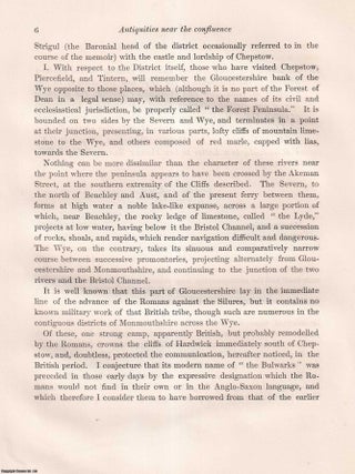 An Account of some Ancient Remains existing in the District adjacent to the confluence of the Wye and the Severn...namely the probable line of the Brirish Akerman Street, the southern termination of Offa's Dyke, the Earthworks of Buttindune... An article printed in 1842, written by George Ormerod : 27 pages, 2 plates.