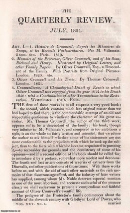 Item #170794 Life of Oliver Cromwell, Lord Protector. A summary from various sources. An uncommon...