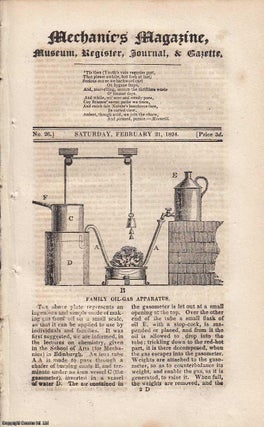 Item #184506 Family Oil-Gas Apparatus, Mr George's Clock-Wakener and lighter, Curing of Herrings,...