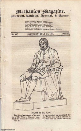 Item #184528 Statue of Mr. Watt; Jordan's Panmetron or Universal Measure; Improvements on Axles...