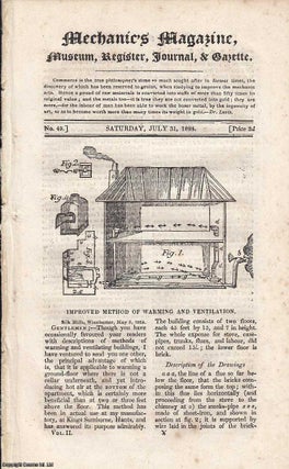 Item #184529 Improved Method of Warming and Ventilation; Light and Vision; Steam Engine Rules;...
