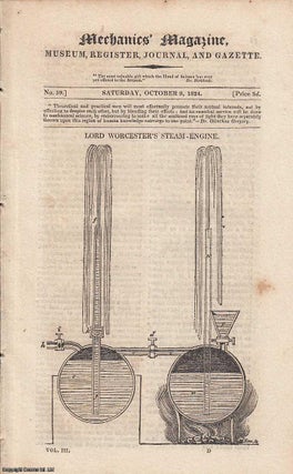 Item #184539 Lord Worcester's Steam-Engine; Wool-Combing Steam Chest - Plan for a Pump Wanted;...