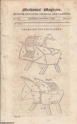 Item #184552 Improved Potato-Washer; Gas Exposion; Memoir of Simpson, The Mathematician; East...