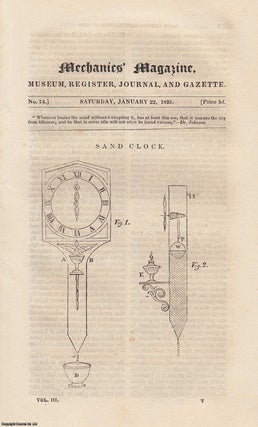 Item #184553 Mechanics Magazine, Museum, Register, Journal and Gazette. Issue No.74. FEATURING:...