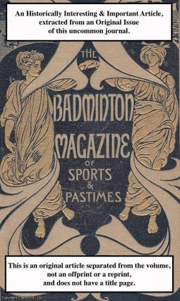 Item #195269 Billiards. A rare original article from the Badminton Magazine, 1899. Frederic Adye