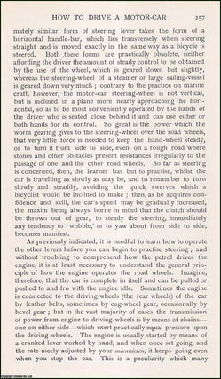Item #195309 How to Drive a Motor Car. An uncommon original article from the Badminton Magazine,...