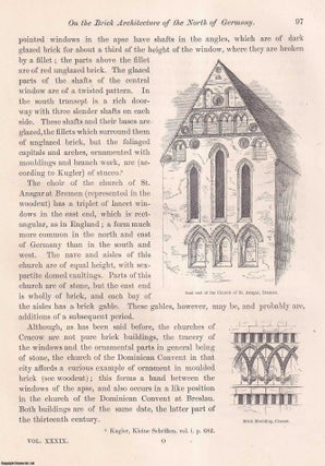 On the Brick Architecture of the North of Germany. An uncommon original article from the journal Archaeologia, 1863.