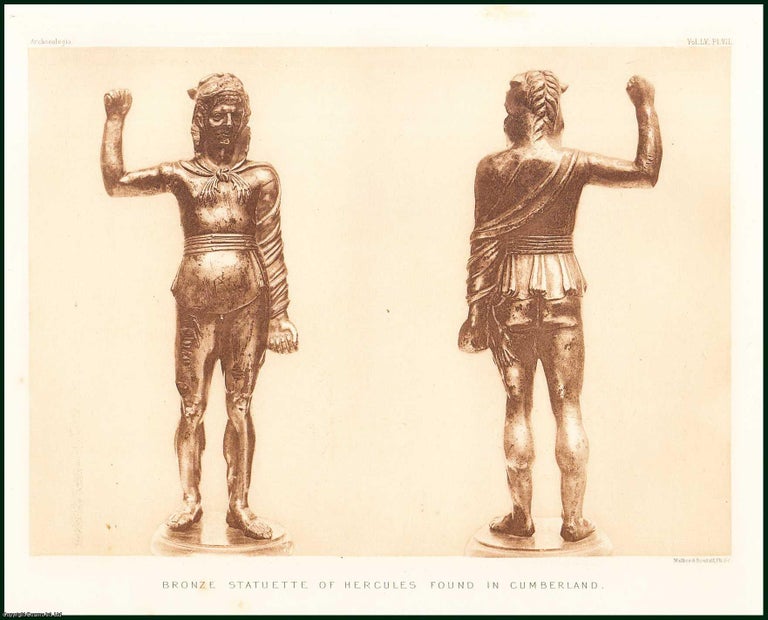 Item #198490 On a Bronze Statuette of Hercules. An uncommon original article from the journal Archaeologia, 1896. LL D. A S. Murray Esq., F. S. A.