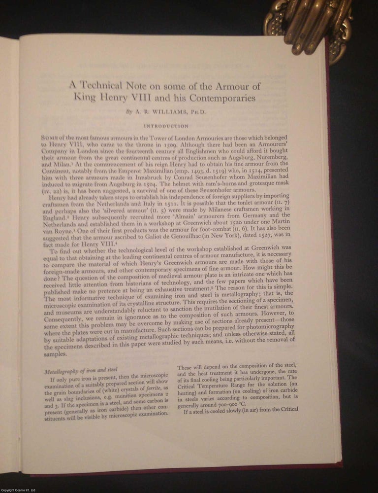 A Technical Note on some of the Armour of King Henry VIII and his ...