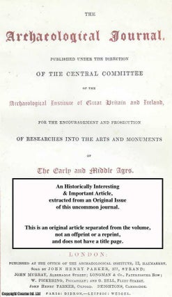 Item #199269 Engraved Sepulchral Slabs. An original article from the Archaeological Journal,...