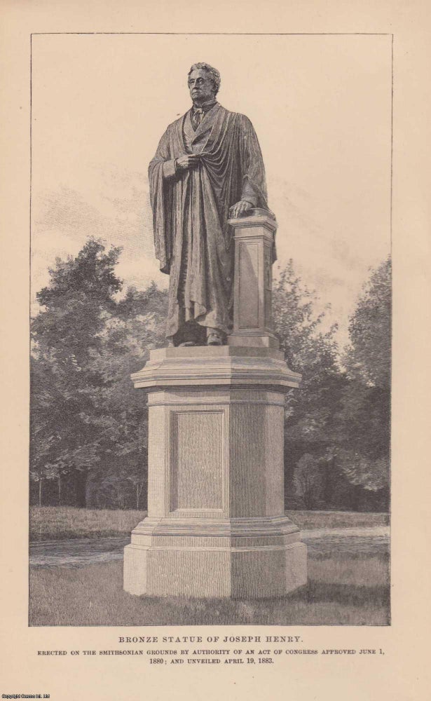 Item #207254 Report of the Excecutive Committee of the Board of Regents on the Henry Statue. An original article from the Report of the Smithsonian Institution, 1883. Smithsonian Institution.