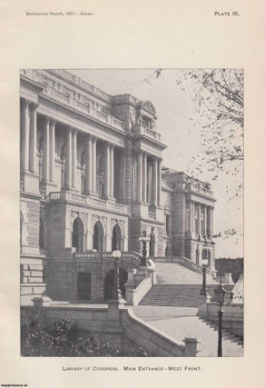 Item #207269 The Building for the Library of Congress. An original article from the Report of the...