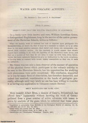 Item #207299 Water and Volcanic Action. An original article from the Report of the Smithsonian...