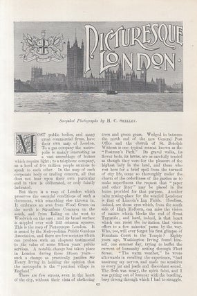 Item #215336 Picturesque London. An original article from the Windsor Magazine, 1898. Stated