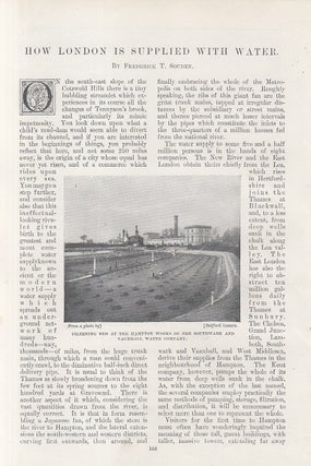 Item #215341 How London is Supplied with Water. An original article from the Windsor Magazine,...