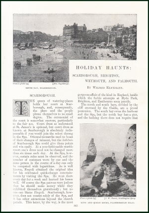 Item #215353 Scarborough ; Brighton ; Weymouth & Falmouth : Holiday Haunts. An original article...
