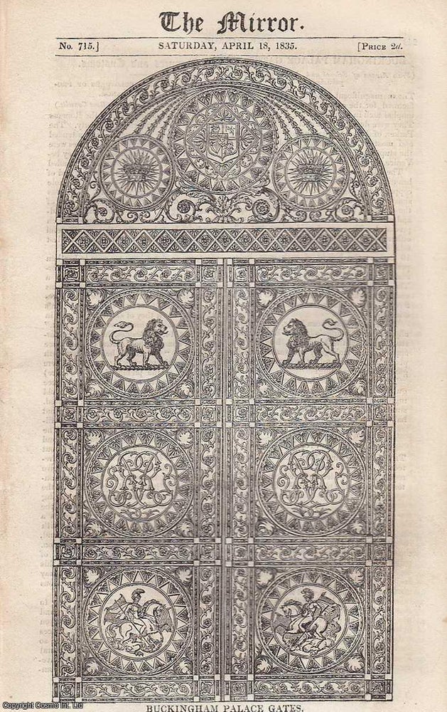 Item #226464 Buckingham Palace Gates manufactured for the central opening of the triumphal arch...