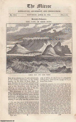 Item #226465 The Cape of Good Hope (Table Bay and Cape Town). A complete rare weekly issue of the...