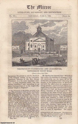 Item #226472 Whitefield's Tabernacle and Alms-Houses, Tottenham Court Road. A complete rare...