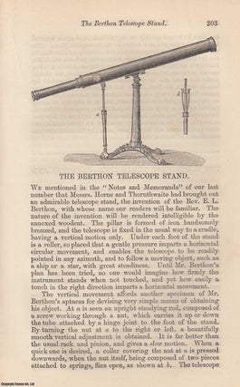 Item #227523 The Berthon Telescope Stand. An original uncommon article from the Intellectual...