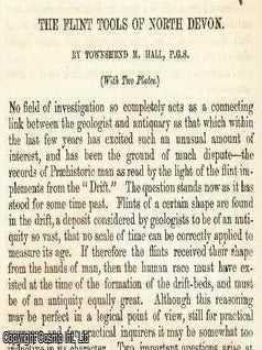 The Flint Tools of North Devon. An original uncommon article from the Intellectual Observer, 1865.