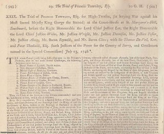 Item #231915 JACOBITE RISING 1745. 16 Trial Reports. The Trial of Francis Townley, ALONG WITH The...