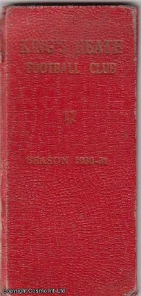 Item #232410 King's Heath Rugby Football Club, Season 1930-31. Fixtures list and membership card....