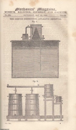 The Gervais Fermenting Apparatus Improved; The Art of Wine-Making; Heaton's. MECHANICS MAGAZINE.