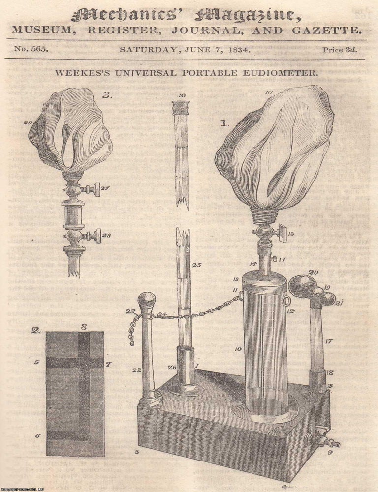 Weekes's Universal Portable Eudiometer; Force Exerted in Archery ...