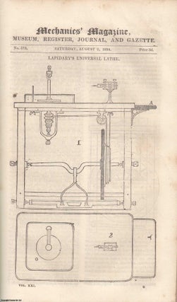 Item #233484 Lapidary's Universal Lathe; Some More Notes on Mr. Nutt's Book on Bees; Description...