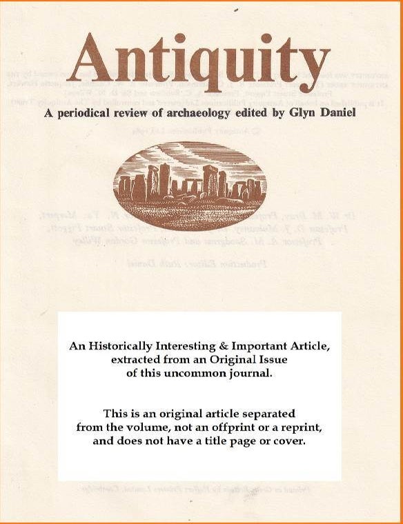 Item #243523 Ninety Years Ago. An original article from the Antiquity journal, 1949. Joan Evans