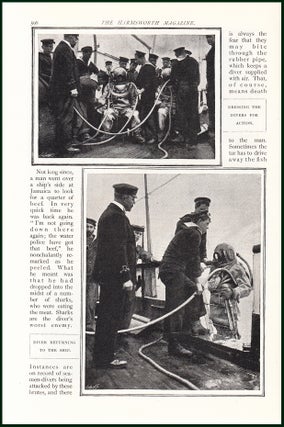 Item #244720 Divers at Work : Jack Tars as Submarines. An uncommon original article from the...