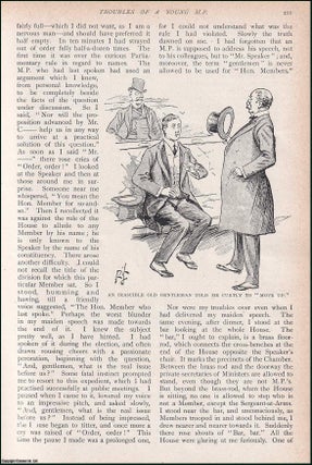 Item #244745 Troubles of a Young Member of Parliament. An uncommon original article from the...