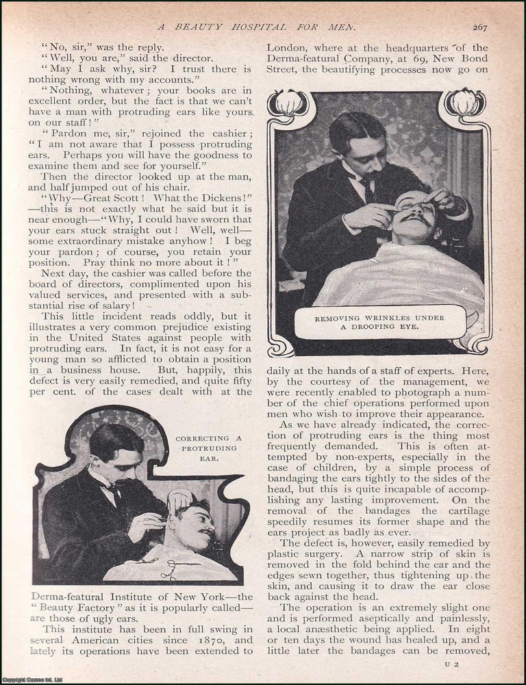 Item #244752 A Beauty Hospital for Men, U.S.A. & the Derma-featural Company, New Bond Street,...
