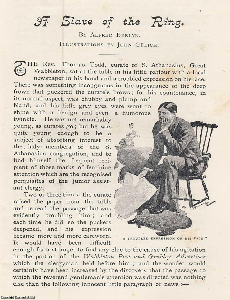 Item #245298 A Slave of The Ring. 12 pages & 10 illustrations. An article printed in 1893,...